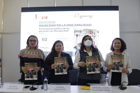 CONADIS en alianza con el Jurado Nacional de Elecciones presenta una investigación en la 27ª Feria Internacional del Libro de Lima